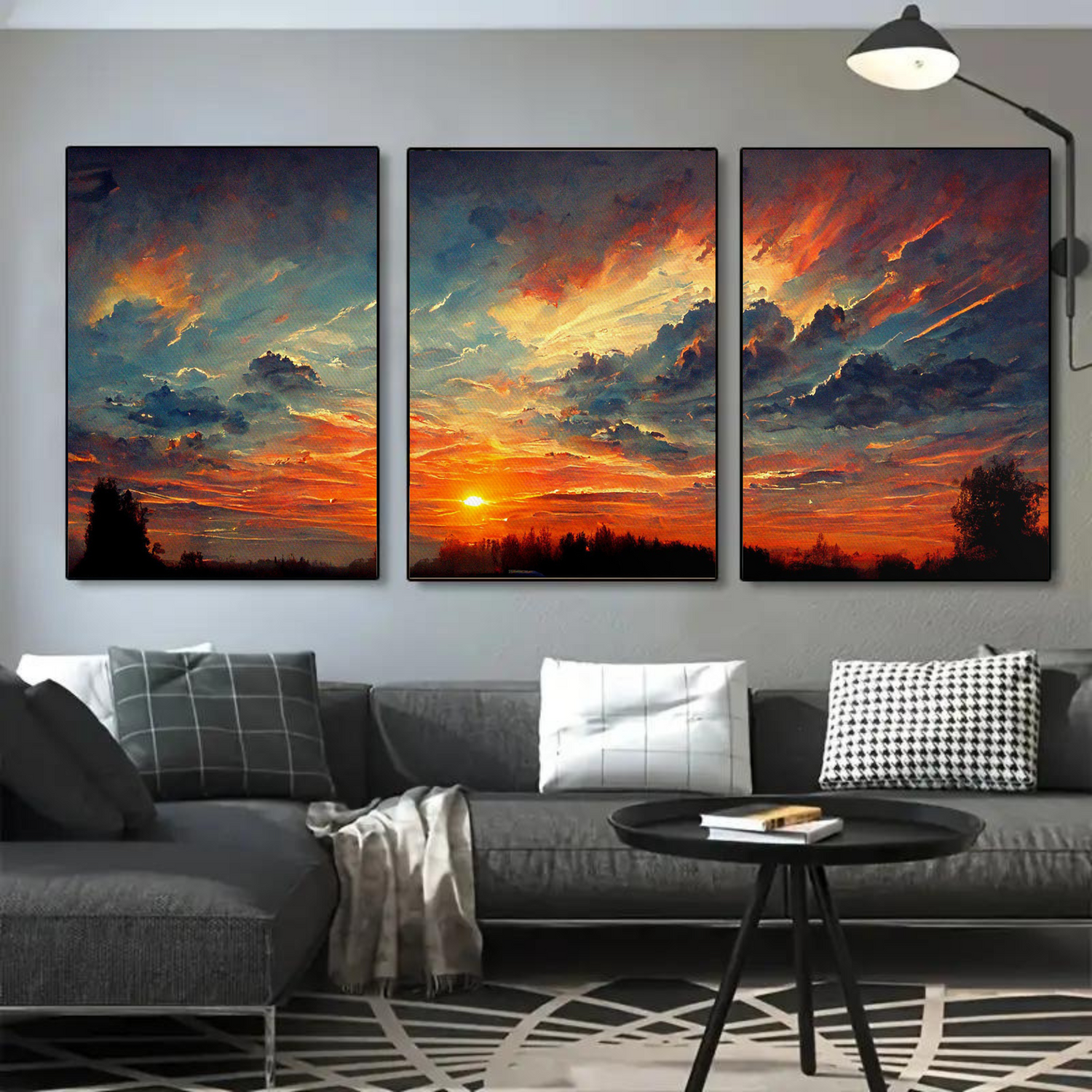 Set of 3 -  Painting wall art 