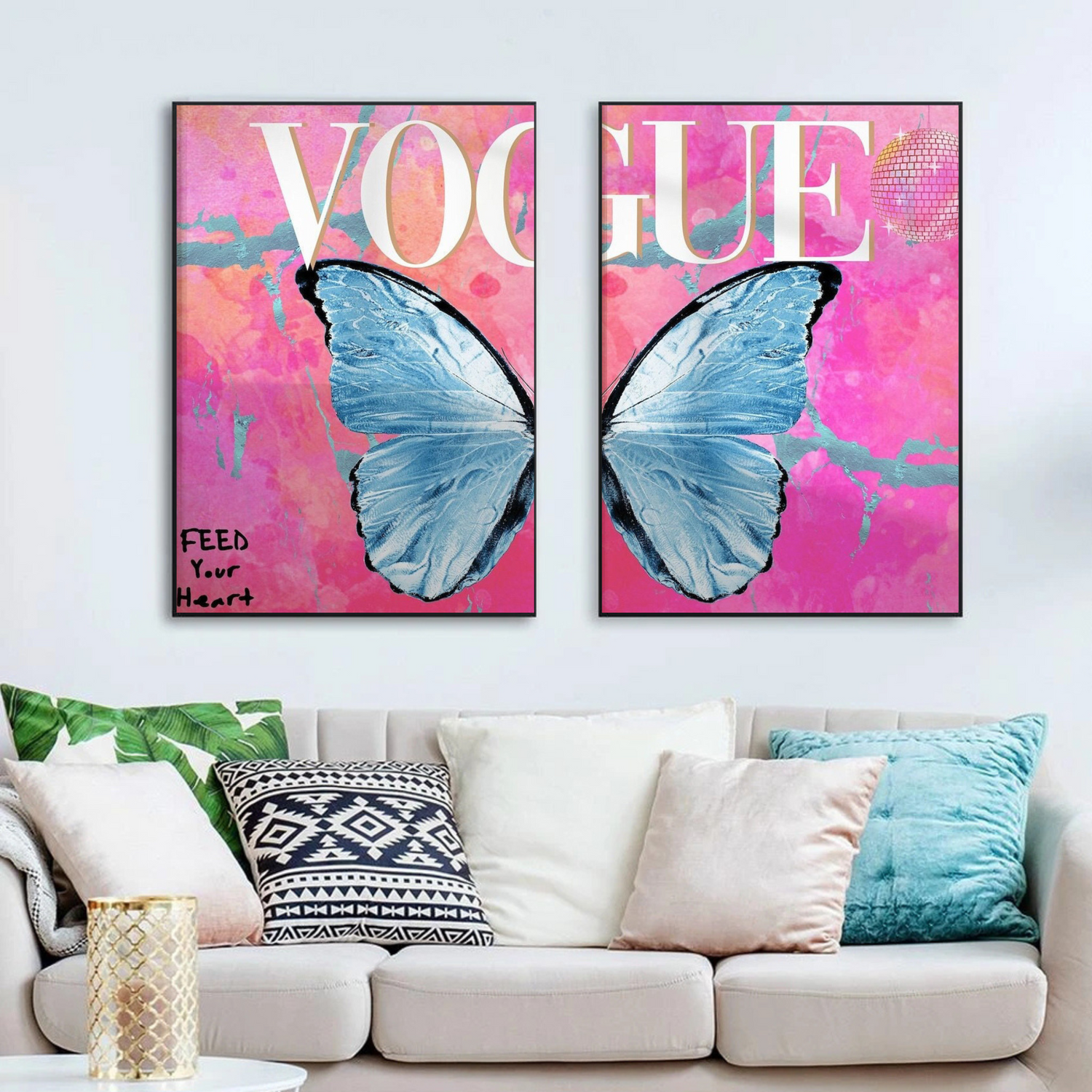 Set of 2 -  Vogue Wall Art